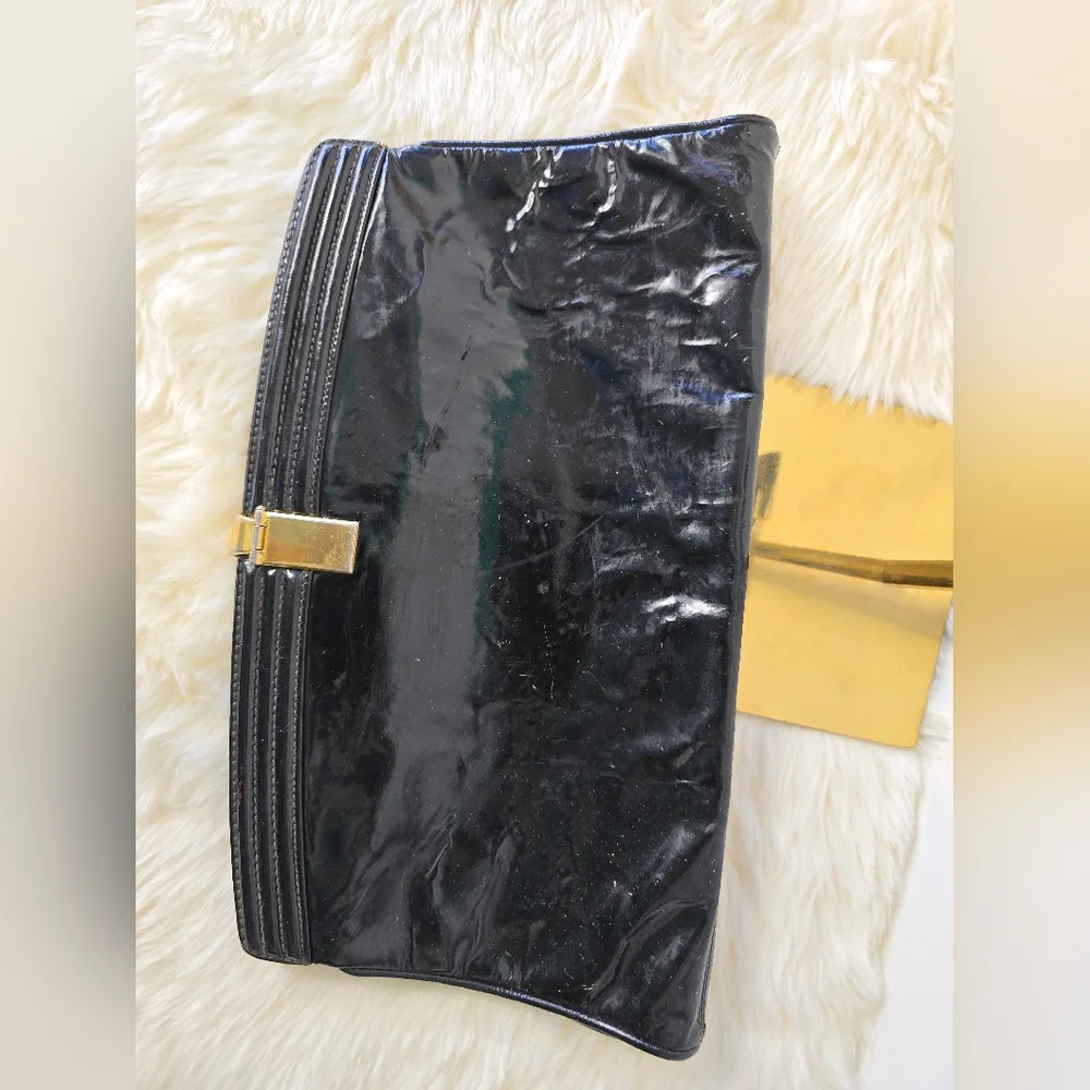 Gucci Vintage Patent Leather Clutch Bag - Picture 2 of 8